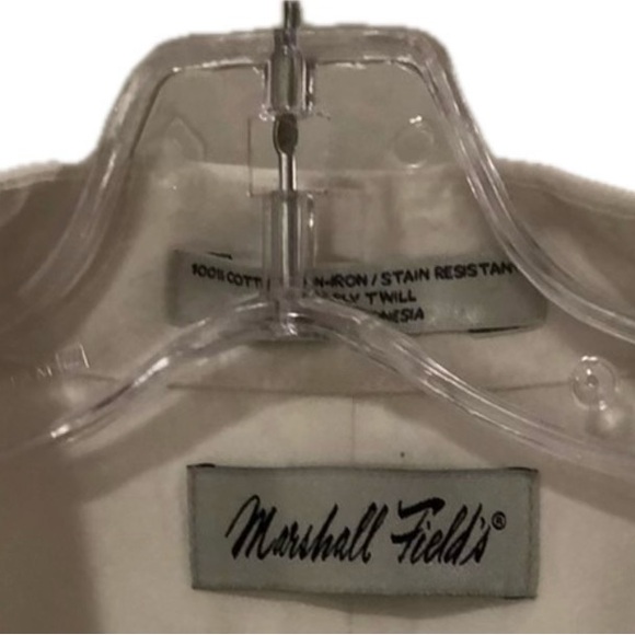 Marshall Field’s White Button Down Dress Shirt - Picture 3 of 4